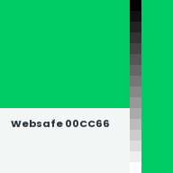 Color chip: Websafe 00CC66