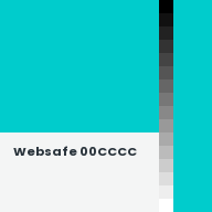 Color chip: Websafe 00CCCC