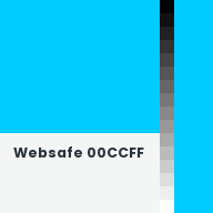 Color chip: Websafe 00CCFF