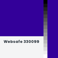 Color chip: Websafe 330099