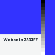 Color chip: Websafe 3333FF