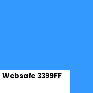 Color chip: Websafe 3399FF