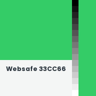 Color chip: Websafe 33CC66