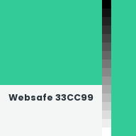 Color chip: Websafe 33CC99