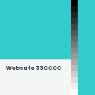 Color chip: Websafe 33CCCC