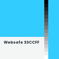 Color chip: Websafe 33CCFF
