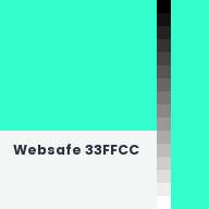 Color chip: Websafe 33FFCC