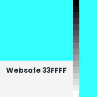 Color chip: Websafe 33FFFF