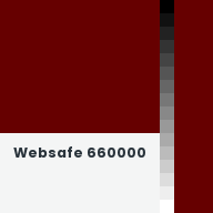 Color chip: Websafe 660000