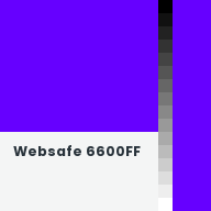 Color chip: Websafe 6600FF
