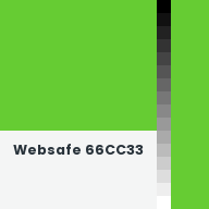 Color chip: Websafe 66CC33