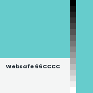 Color chip: Websafe 66CCCC