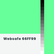 Color chip: Websafe 66FF99