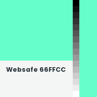 Color chip: Websafe 66FFCC