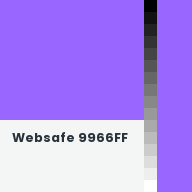 Color chip: Websafe 9966FF