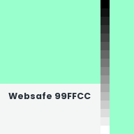 Color chip: Websafe 99FFCC