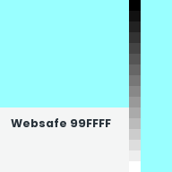 Color chip: Websafe 99FFFF