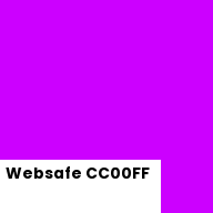 Color chip: Websafe CC00FF