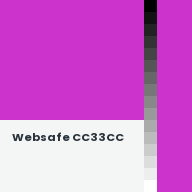 Color chip: Websafe CC33CC
