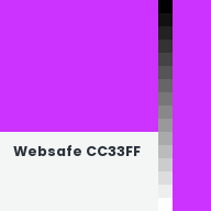 Color chip: Websafe CC33FF