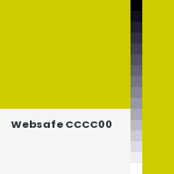 Color chip: Websafe CCCC00