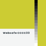 Color chip: Websafe CCCC33