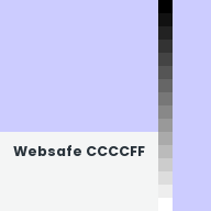 Color chip: Websafe CCCCFF