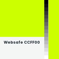 Color chip: Websafe CCFF00