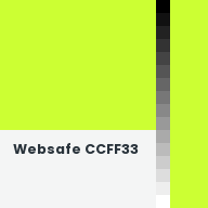 Color chip: Websafe CCFF33