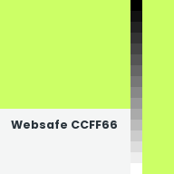 Color chip: Websafe CCFF66