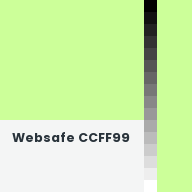 Color chip: Websafe CCFF99