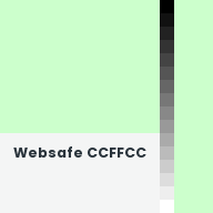 Color chip: Websafe CCFFCC