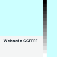 Color chip: Websafe CCFFFF