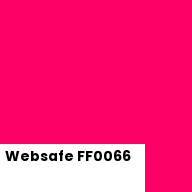 Color chip: Websafe FF0066