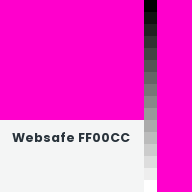 Color chip: Websafe FF00CC