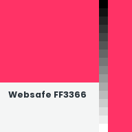 Color chip: Websafe FF3366