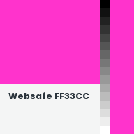 Color chip: Websafe FF33CC