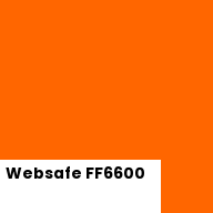 Color chip: Websafe FF6600