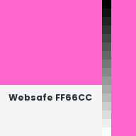 Color chip: Websafe FF66CC