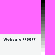Color chip: Websafe FF66FF