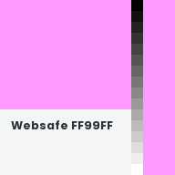 Color chip: Websafe FF99FF