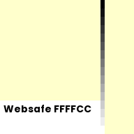 Color chip: Websafe FFFFCC