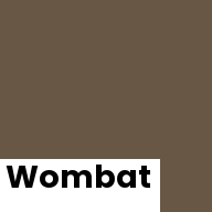 Color chip: Wombat