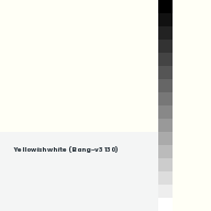 Color chip: Yellowish white (Bang-v3 130)